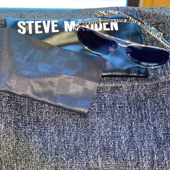 STEVE MADDEN Mariner Sunglasses In Silver Black 57-12-130 100% UV Protection - Picture 11 of 12